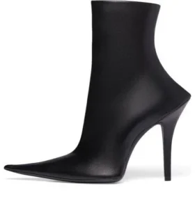 Μποτάκια Witch 110mm «Black Sheepskin» 747603WBCW01000