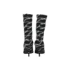 Μπότες από σπαντέξ με λογότυπο Monogram ύψους 80 mm «Black» 549784W1P601264