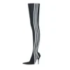 Μπότες Balenciaga x adidas Knife πάνω από το γόνατο “Black White” 724074W2ES11090