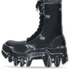 Μπότες με κορδόνια Bulldozer «Black Outline Calfskin» 672502WBEF21090