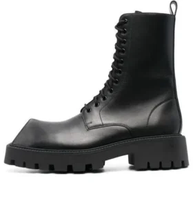 Μπότες Rhino 25mm με κορδόνια «Black Smooth Calfskin» 712638WBB501000