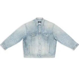 Μπουφάν 3B Sports Vintage Τζιν σε φαρδιά γραμμή «Light Blue» 704299TJW798469