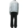 Μπουφάν 3B Sports Vintage Τζιν σε φαρδιά γραμμή «Light Blue» 704299TJW798469