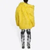 Μπουφάν από συνθετική γούνα Unisex FW21, κίτρινο 663000TKQ077200