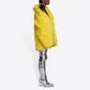 Μπουφάν από συνθετική γούνα Unisex FW21, κίτρινο 663000TKQ077200