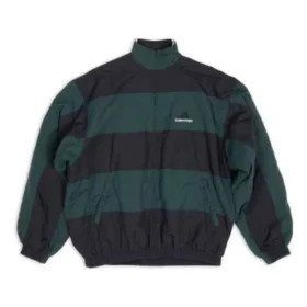 Μπουφάν αθλητικής φόρμας Balenciaga x Adidas με διπλή όψη «Black Green» 725294TNO793230