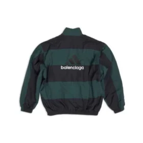 Μπουφάν αθλητικής φόρμας Balenciaga x Adidas με διπλή όψη «Black Green» 725294TNO793230