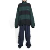 Μπουφάν αθλητικής φόρμας Balenciaga x Adidas με διπλή όψη «Black Green» 725294TNO793230