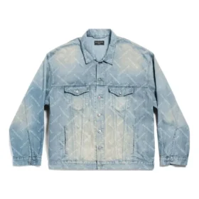 Μπουφάν Bal Diagonal Allover Oversized “Light Blue Japanese Τζιν” 773616TPW534868