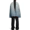 Μπουφάν Bal Diagonal Allover Oversized “Light Blue Japanese Τζιν” 773616TPW534868
