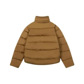 Μπουφάν BB με πλεκτή πλέξη «Brown» 595224TG0262365