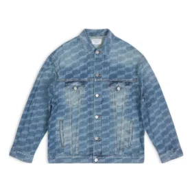 Μπουφάν BB Monogram Large Fit «Blue» 675208TMW370443