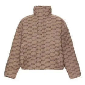 Μπουφάν BB Monogram με φουσκωτό στυλ “Μπεζ-Καφέ” 681885TML339378