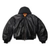 Μπουφάν Bomber με κουκούλα «Black» 750953TOS171000