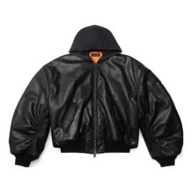 Μπουφάν Bomber με κουκούλα «Black» 750953TOS171000