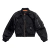 Μπουφάν Bomber με συρρικνωμένη εφαρμογή “Black” 746478TYD311000