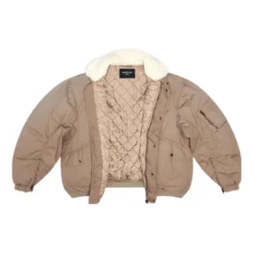 Μπουφάν Bomber Unity από βαμβάκι Ripstop «Μπεζ» 698837TLP039577