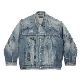 Μπουφάν Graffiti Oversized «Light Blue» 745048TNW014012