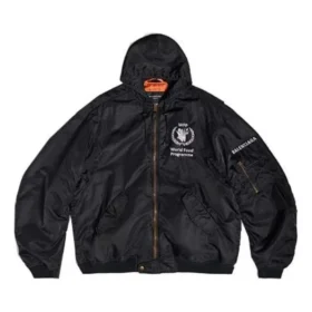 Μπουφάν με κουκούλα Balenciaga x WFP Light «Black» 752178TLO251000