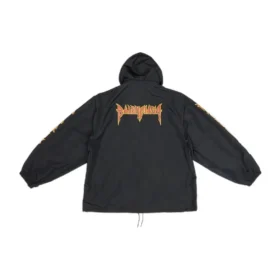Μπουφάν με κουκούλα Metallica Windbreaker «Black Orange» 698831TMO101000