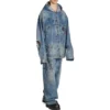 Μπουφάν με κουκούλα oversized «Blue» 719315TNW56-4268