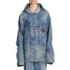 Μπουφάν με κουκούλα oversized «Blue» 719315TNW56-4268