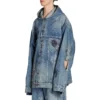 Μπουφάν με κουκούλα oversized «Blue» 719315TNW56-4268