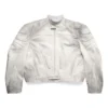 Μπουφάν μοτοσικλετιστή Oversized «Λευκό» 744983TOS149012