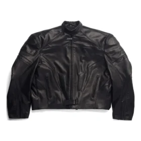 Μπουφάν μοτοσικλετιστή Oversized «Μαύρο» 744983TOS141000