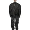 Μπουφάν μοτοσικλετιστή Oversized «Μαύρο» 744983TOS141000