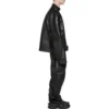 Μπουφάν μοτοσικλετιστή Oversized «Μαύρο» 744983TOS141000