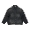 Μπουφάν Oversized Τζιν Balenciaga x adidas «Μαύρο» 724775TNW541129