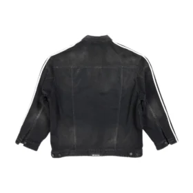 Μπουφάν Oversized Τζιν Balenciaga x adidas «Μαύρο» 724775TNW541129
