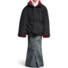 Μπουφάν Parka με περιτύλιξη “Μαύρο” 751715TNO191000