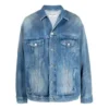 Μπουφάν τζιν BB Sprayed, φαρδιά εφαρμογή «Electric Blue Fuchsia» 678354TCW030406
