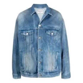 Μπουφάν τζιν BB Sprayed, φαρδιά εφαρμογή «Electric Blue Fuchsia» 678354TCW030406