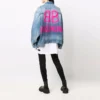 Μπουφάν τζιν BB Sprayed, φαρδιά εφαρμογή «Electric Blue Fuchsia» 678354TCW030406