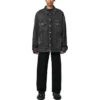 Μπουφάν τζιν με επένδυση Mirror “Dark Grey” 735744TBP471270