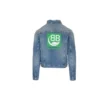 Μπουφάν τζιν με λογότυπο στην πλάτη “Blue Green” 606170TDW144065