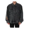 Μπουφάν τζιν Oversized της Metallica «Washed Black Orange» 694504TBP471055