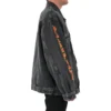 Μπουφάν τζιν Oversized της Metallica «Washed Black Orange» 694504TBP471055