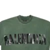 Νέο T-shirt τύπου Tape Type με μεσαία εφαρμογή «Σκούρο πράσινο» 739784TQVQ83004
