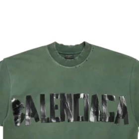 Νέο T-shirt τύπου Tape Type με μεσαία εφαρμογή «Σκούρο πράσινο» 739784TQVQ83004