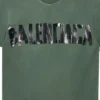 Νέο T-shirt τύπου Tape Type με μεσαία εφαρμογή «Σκούρο πράσινο» 739784TQVQ83004