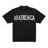 Νέο Tape Type T-shirt με μεσαία εφαρμογή “Μαύρο” 739784TQVQ81073