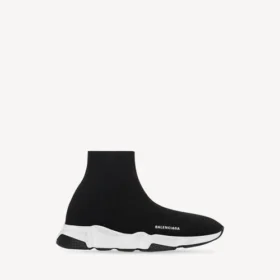 Παιδικά – αθλητικά Sneakers από ανακυκλωμένο πλεκτό σε μαύρο/λευκό