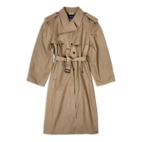 Παλτό τύπου τρέντς σε oversized γραμμή «Beige» 733764TNP099501