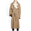 Παλτό τύπου τρέντς σε oversized γραμμή «Beige» 733764TNP099501