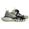 Πάνινα Sneakers 3XL «Γκρι Μαύρο Πράσινο Πλέγμα και Πολυουρεθάνη» 734734W3XL69031