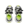 Πάνινα Sneakers 3XL «Γκρι Μαύρο Πράσινο Πλέγμα και Πολυουρεθάνη» 734734W3XL69031